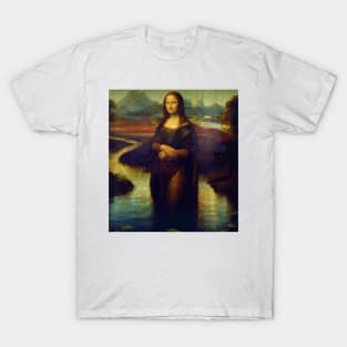 AI Gioconda out of frame T-Shirt